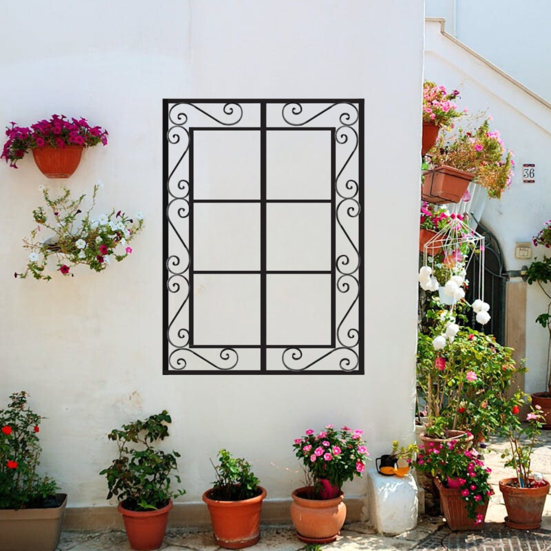 Spanish Scroll Square Wall Trellis
