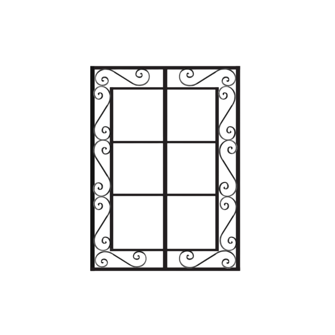 Spanish Scroll Square Wall Trellis