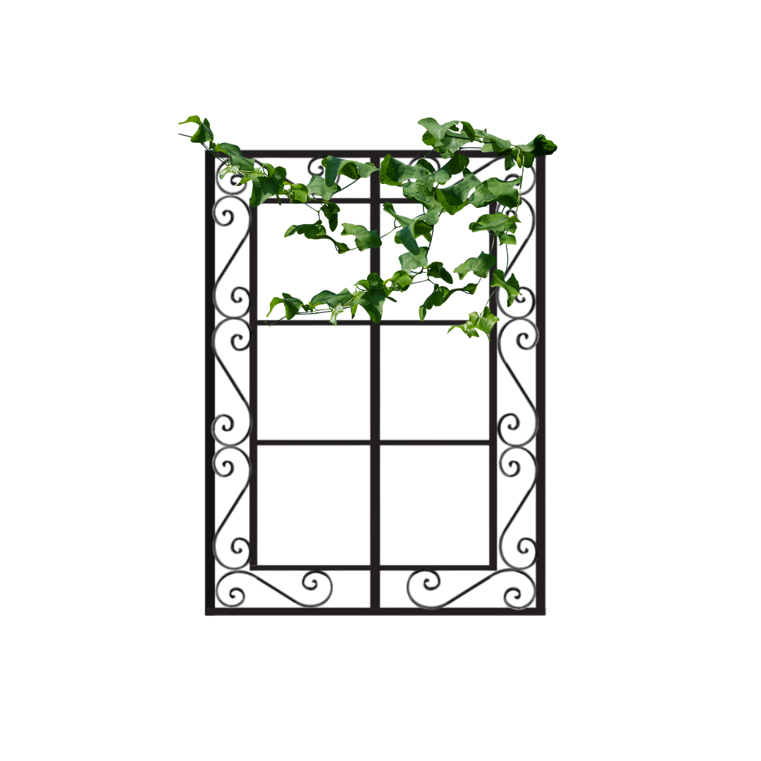 Spanish Scroll Square Wall Trellis