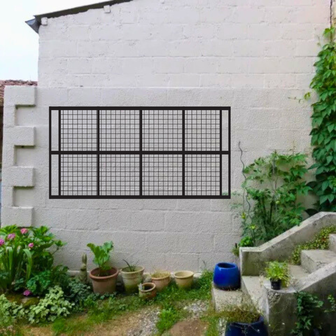 wall mounted trellis for cinder block
