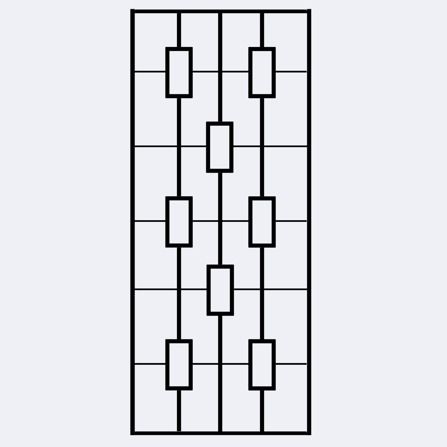 metal squared design trellis sketch