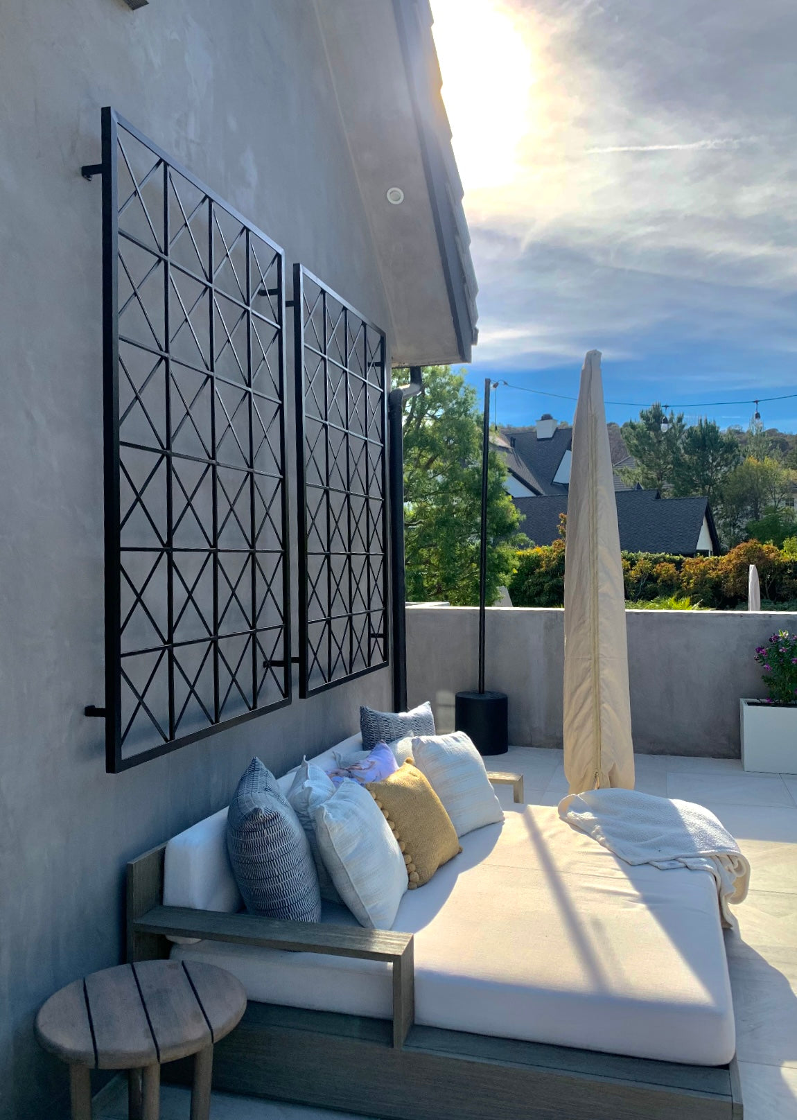 barn door style trellis