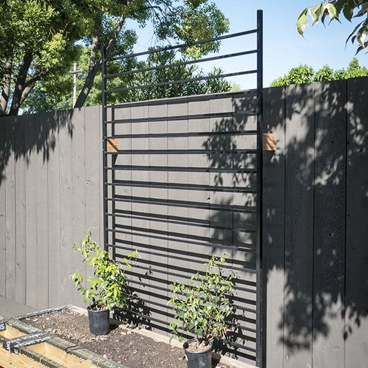 wall mounted horizontal grid trellis
