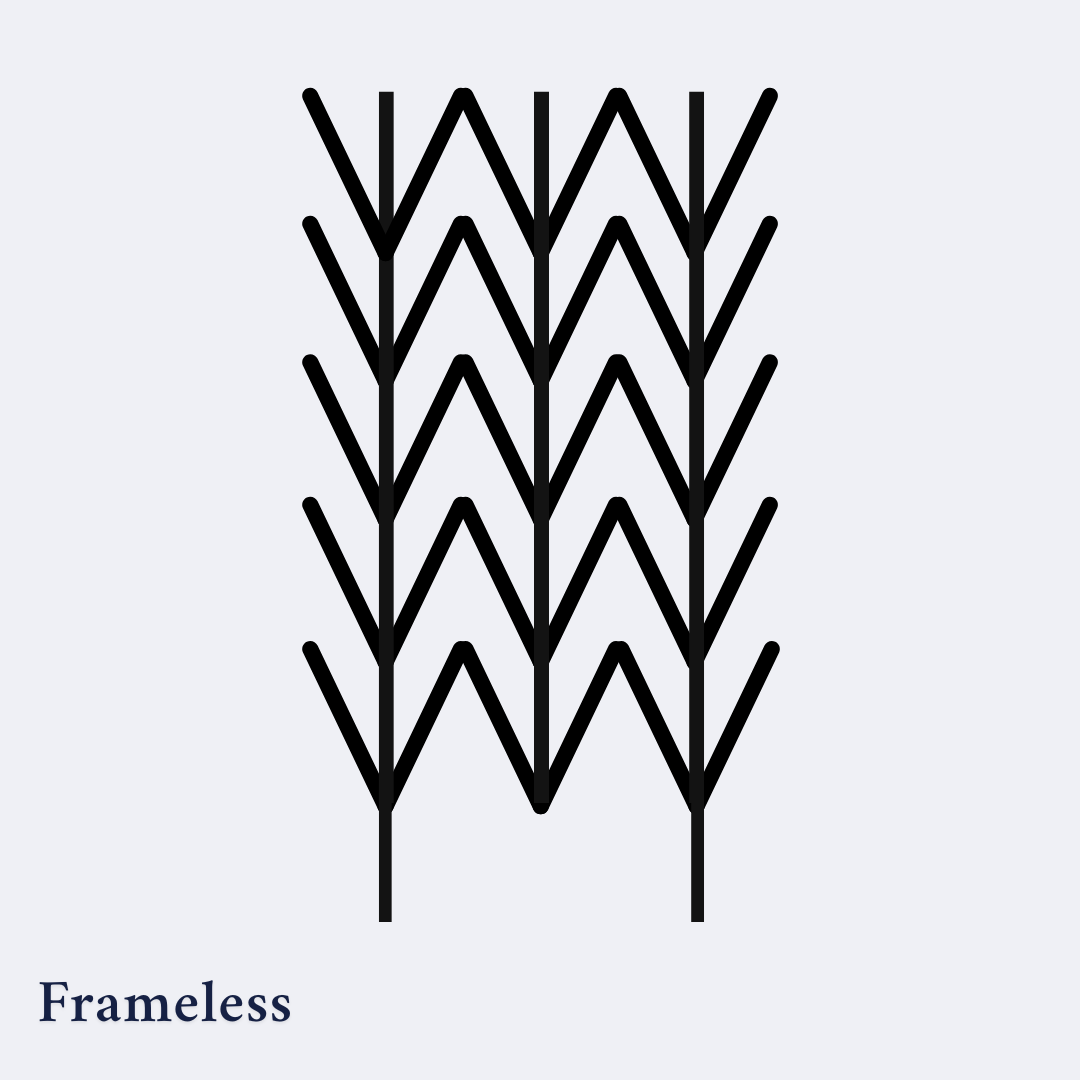 Pacific Palm Fanned Stand Alone Trellis
