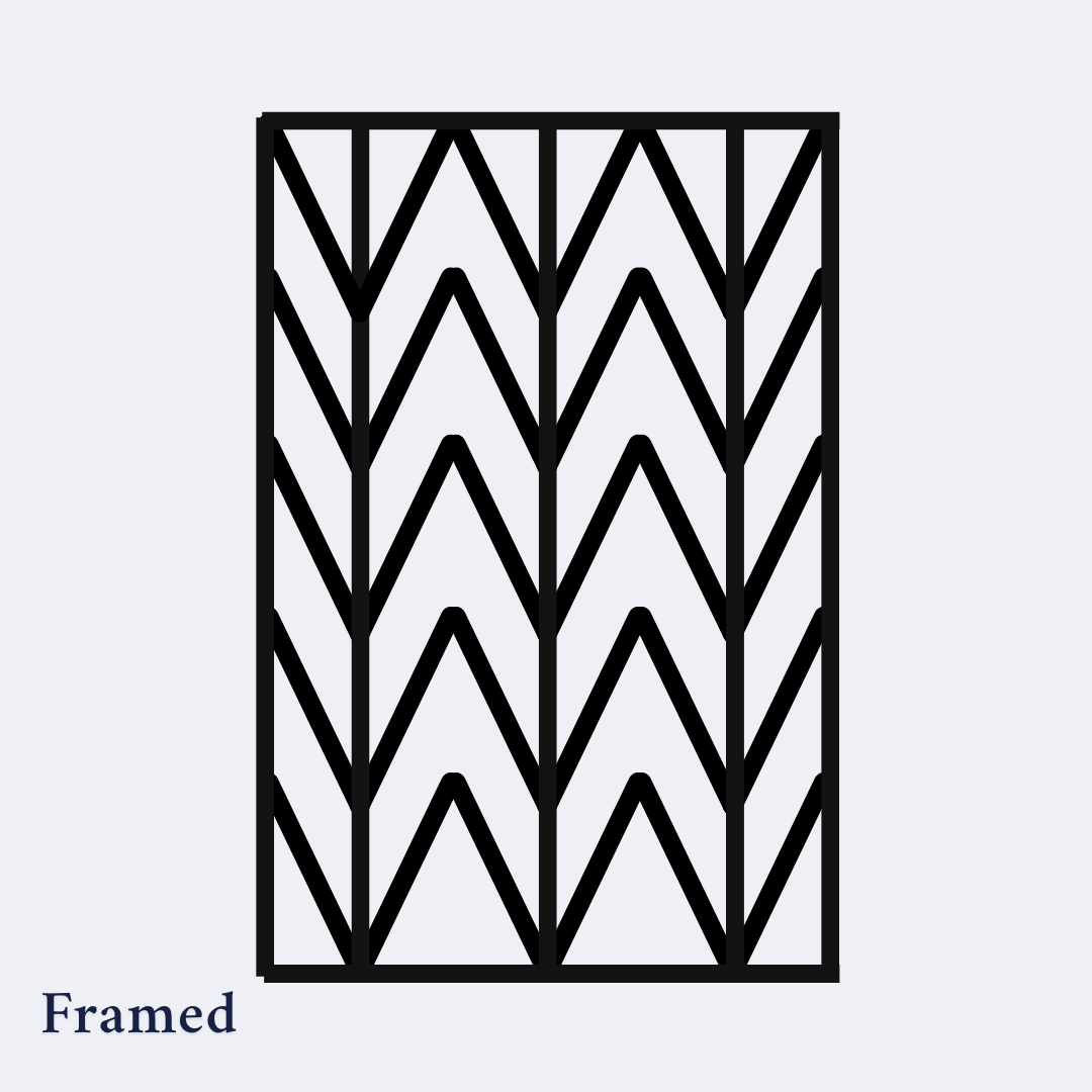 Pacific Palm Fanned Wall Hanging Trellis