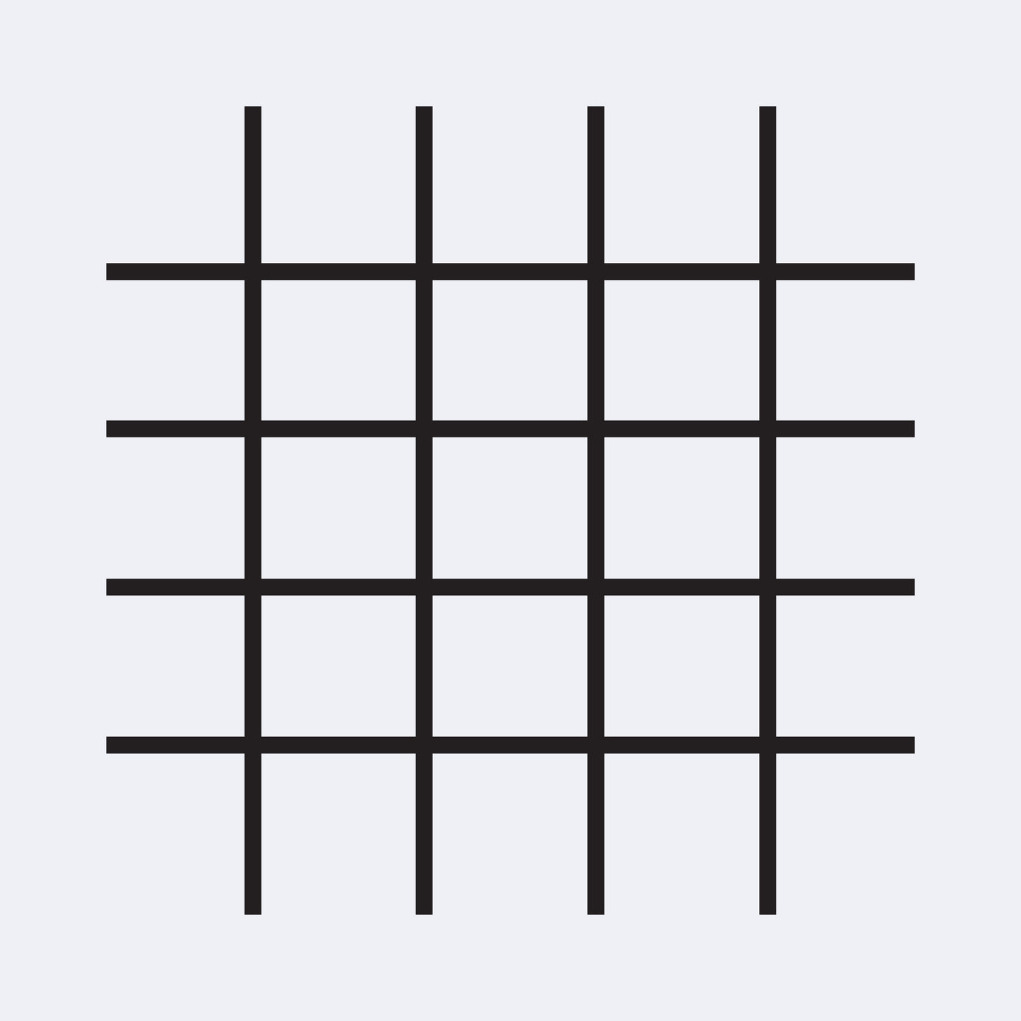 sketch of a black frameless trellis