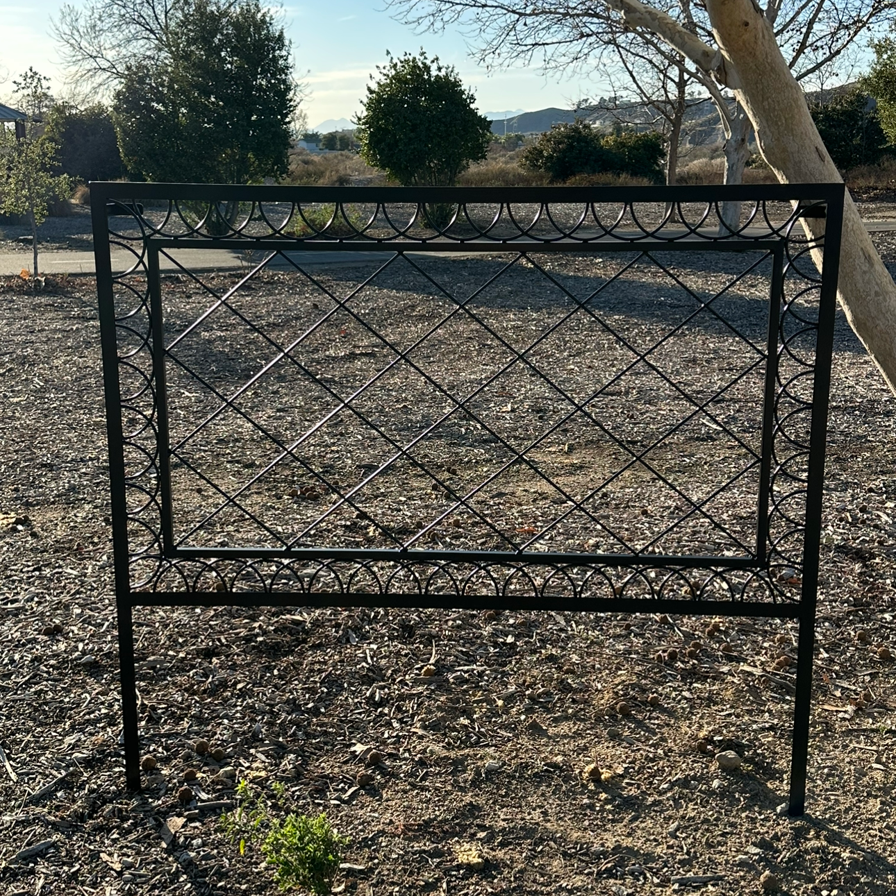 Ornamental Diamond Metal Garden Trellis