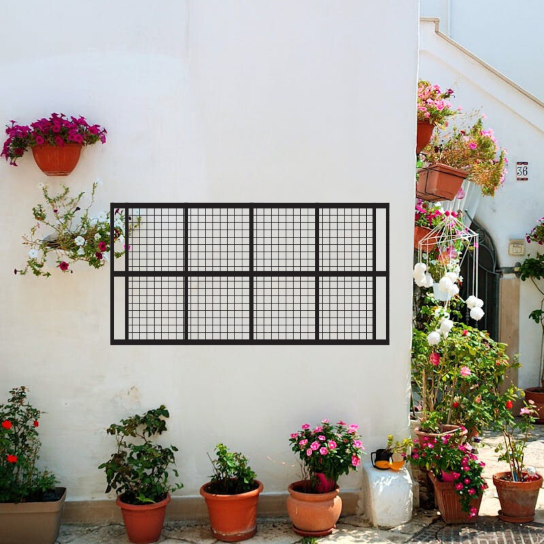 horizontally hung trellis