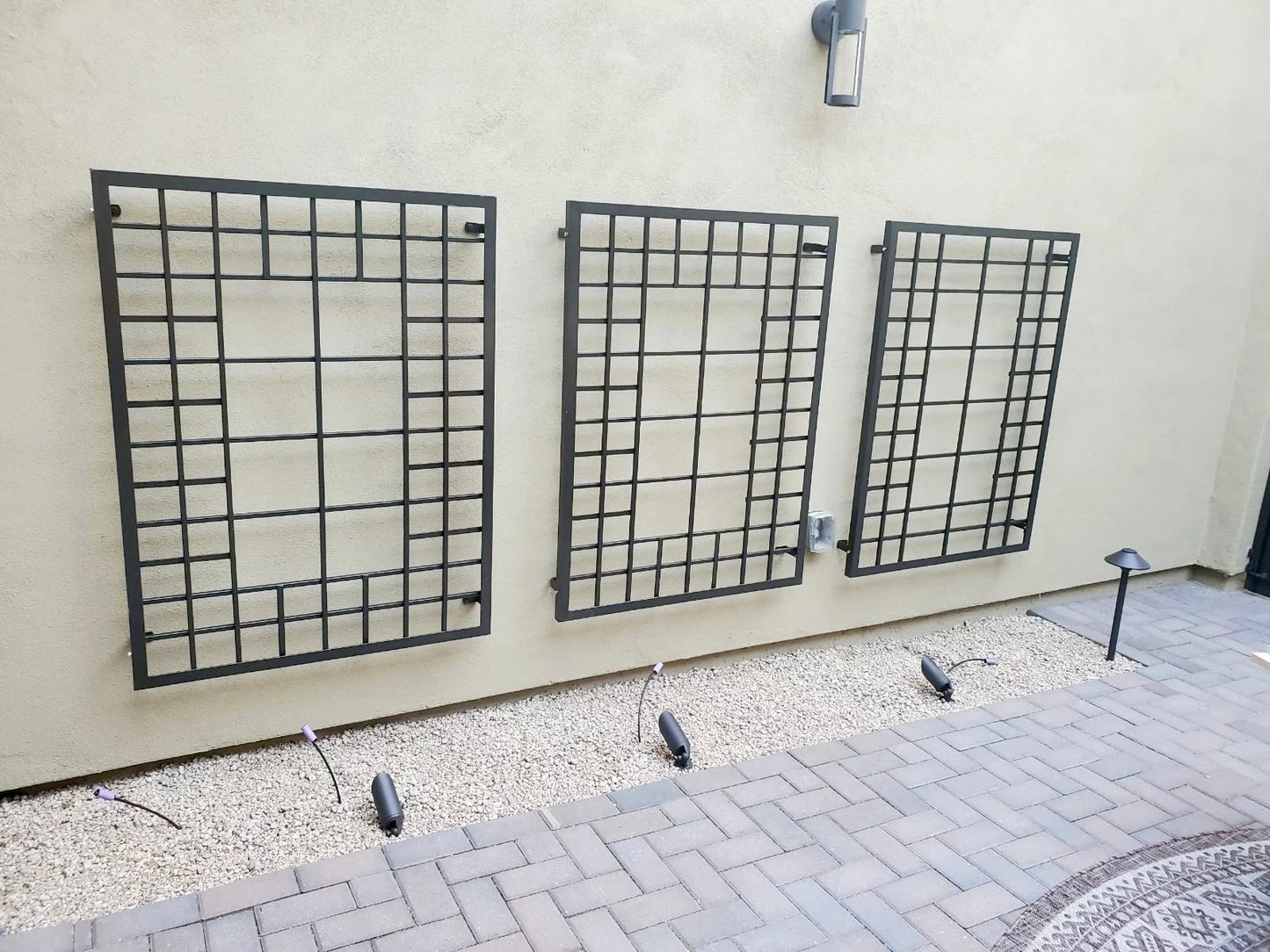 Modern Square Grid Stand Alone Trellis