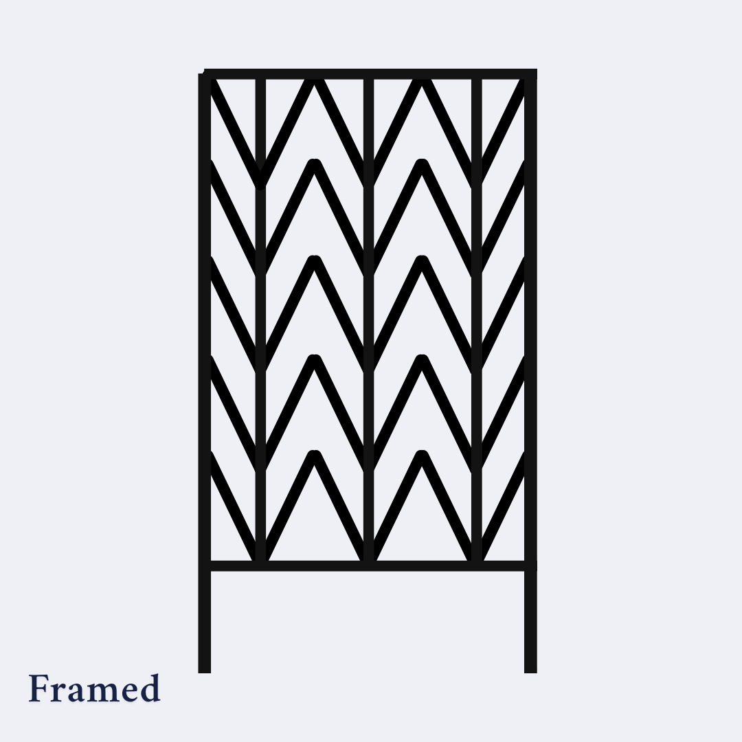 Pacific Palm Fanned Stand Alone Trellis