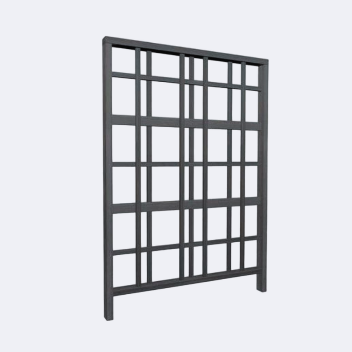 modern black verticle trellis