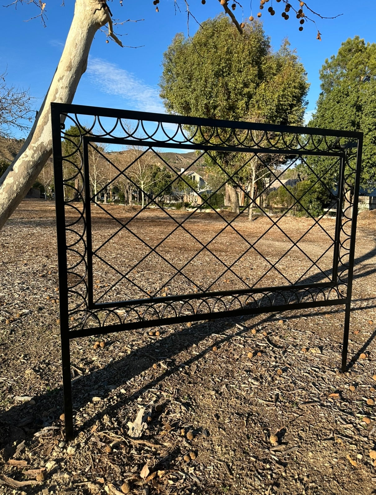 Ornamental Diamond Metal Garden Trellis