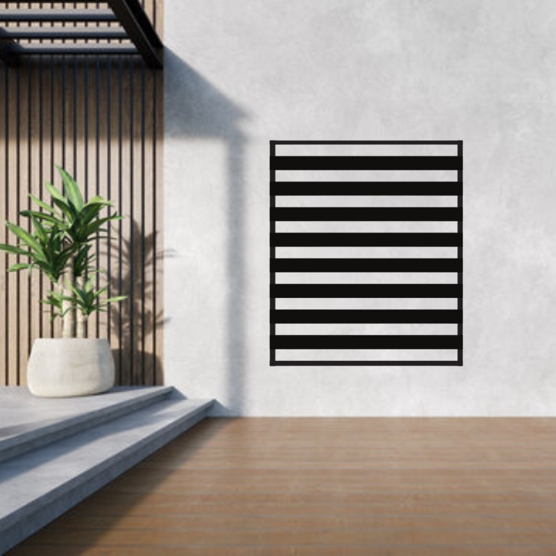 Modern Horizontal Slate Trellis