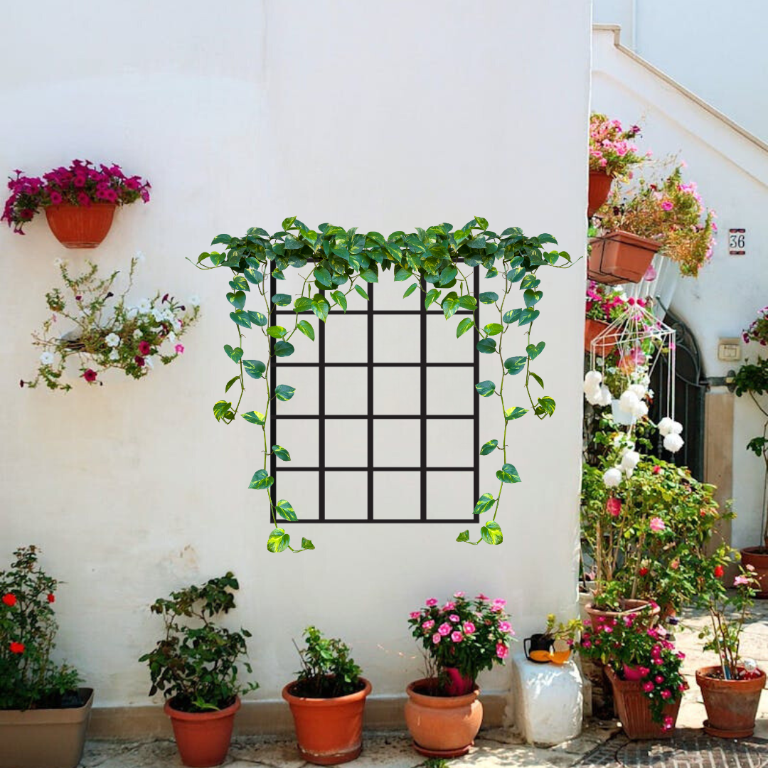 Simplistic Garden Thick Squared Grid Trellis