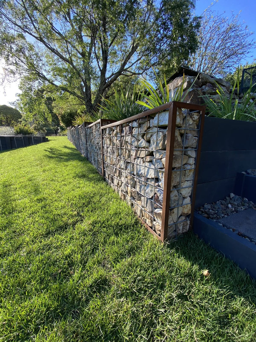 Structural Wire Rock Basket, Custom Size Gabion Frame Stone Cages ...
