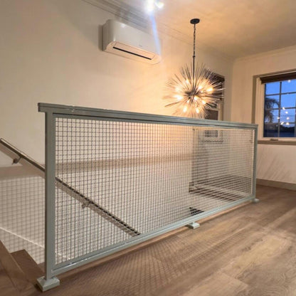 Top-Rail Woven Mesh Railing