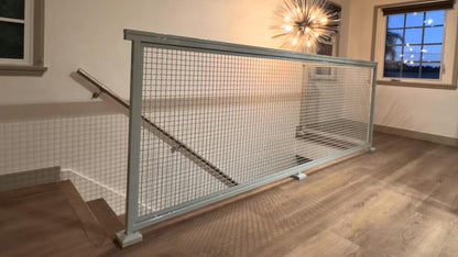 Top-Rail Woven Mesh Railing