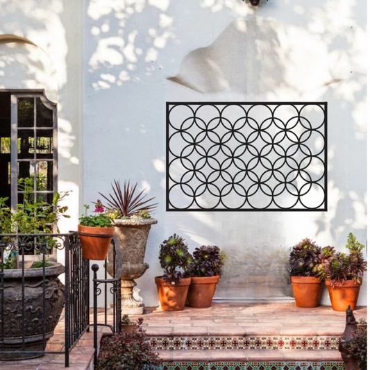 Mosaic Circular Custom Size Trellis - Wall Mounted