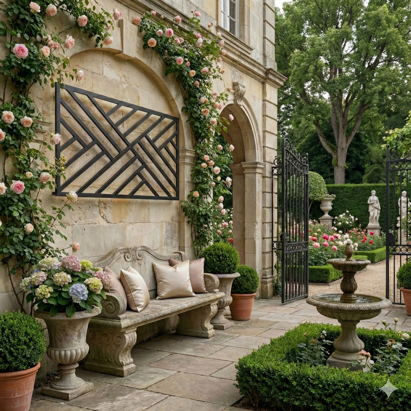 Modern Knotted Overlap Wall Trellis