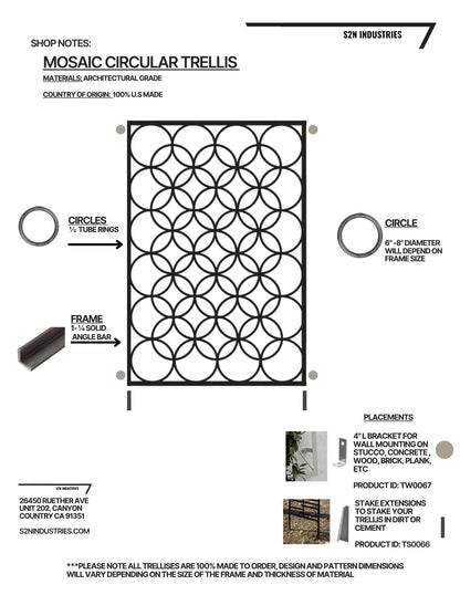 Circular Mosaic Trellis