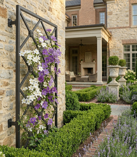 Parisian Rosette Diamond Wall Trellis