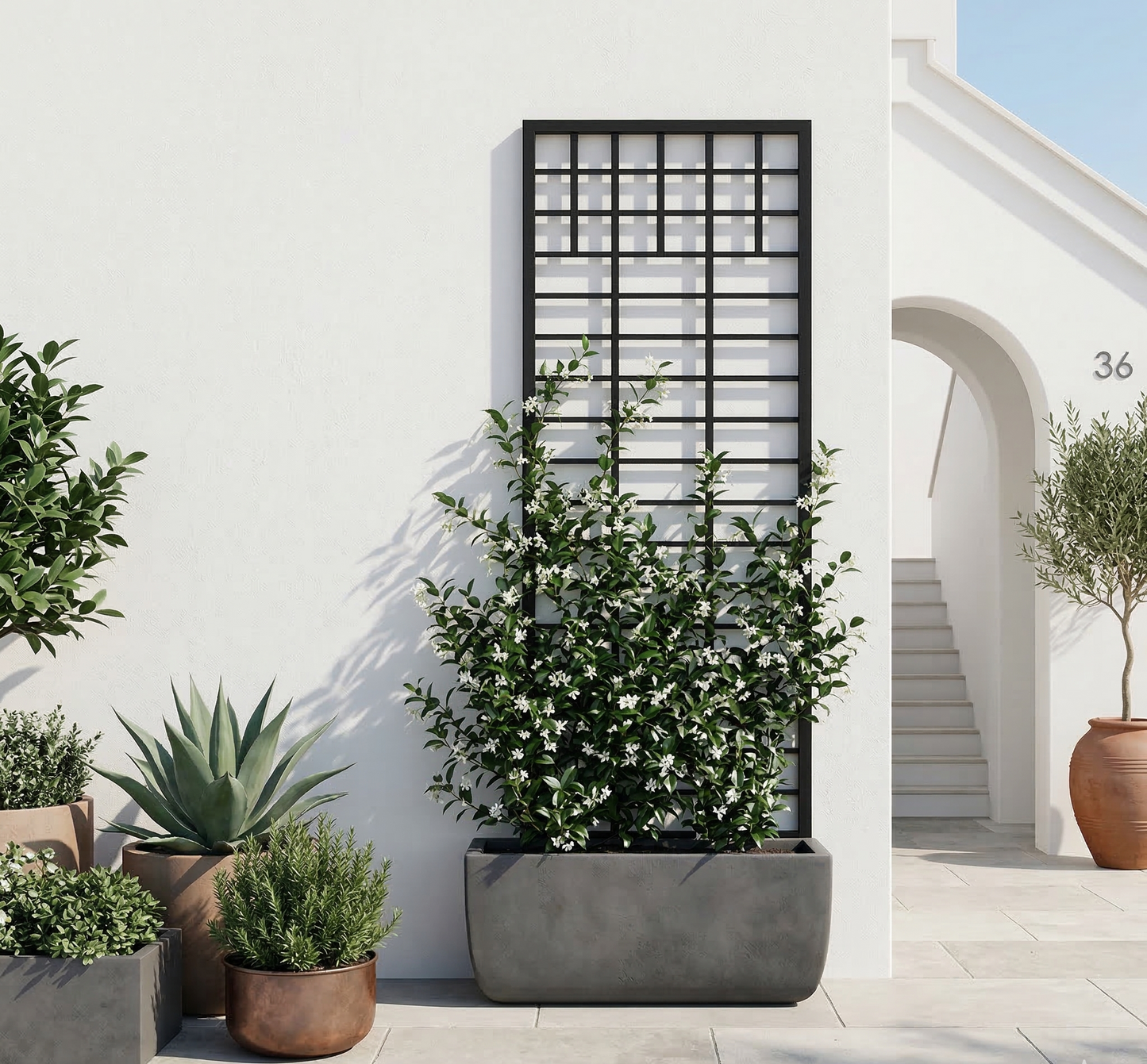 Multi Wire Mesh Vertical Wall Trellis