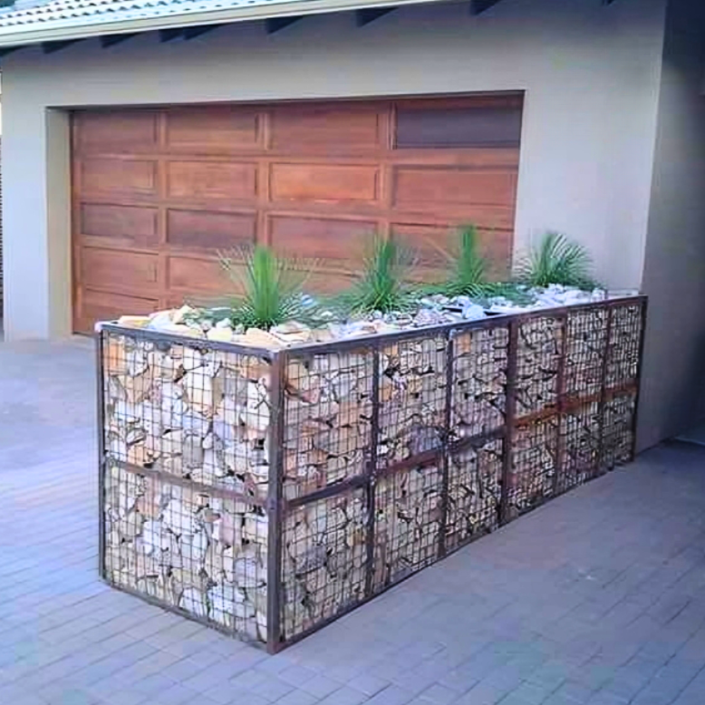 Structural Wire Rock Basket, Custom Size Gabion Frame Stone Cages ...