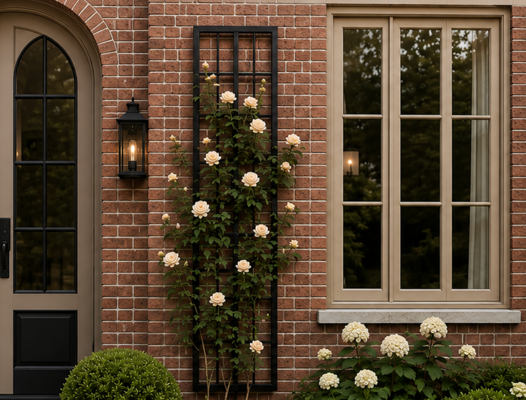 Modern Liner Grid Trellis Wall Trellis