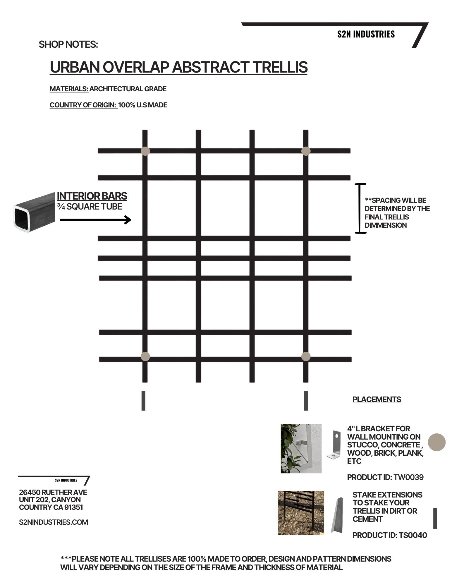 Abstract Overlap Urban Trellis