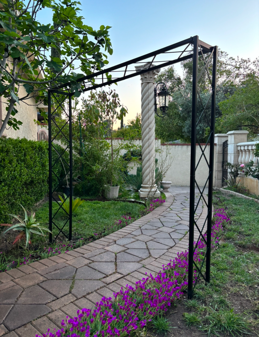 Custom Metal Diamond Arbor Any Size, Tall Metal Diamond Pergola, Heavy ...