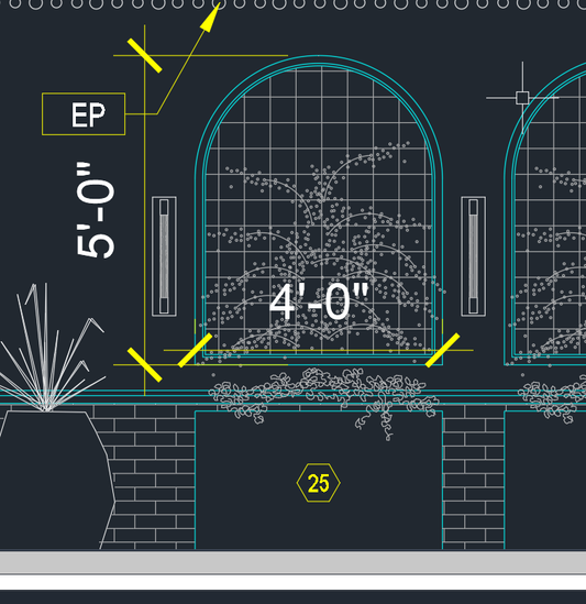 3) 5x3 Arched Trellis For gdpdesignbuild
