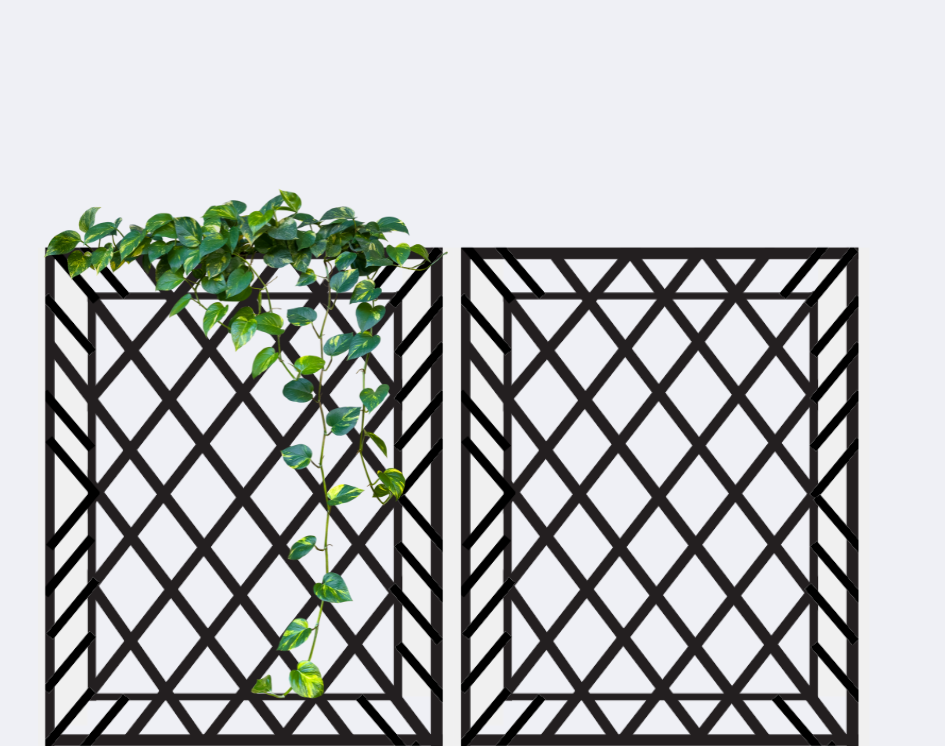 inverted diamond plant trellis