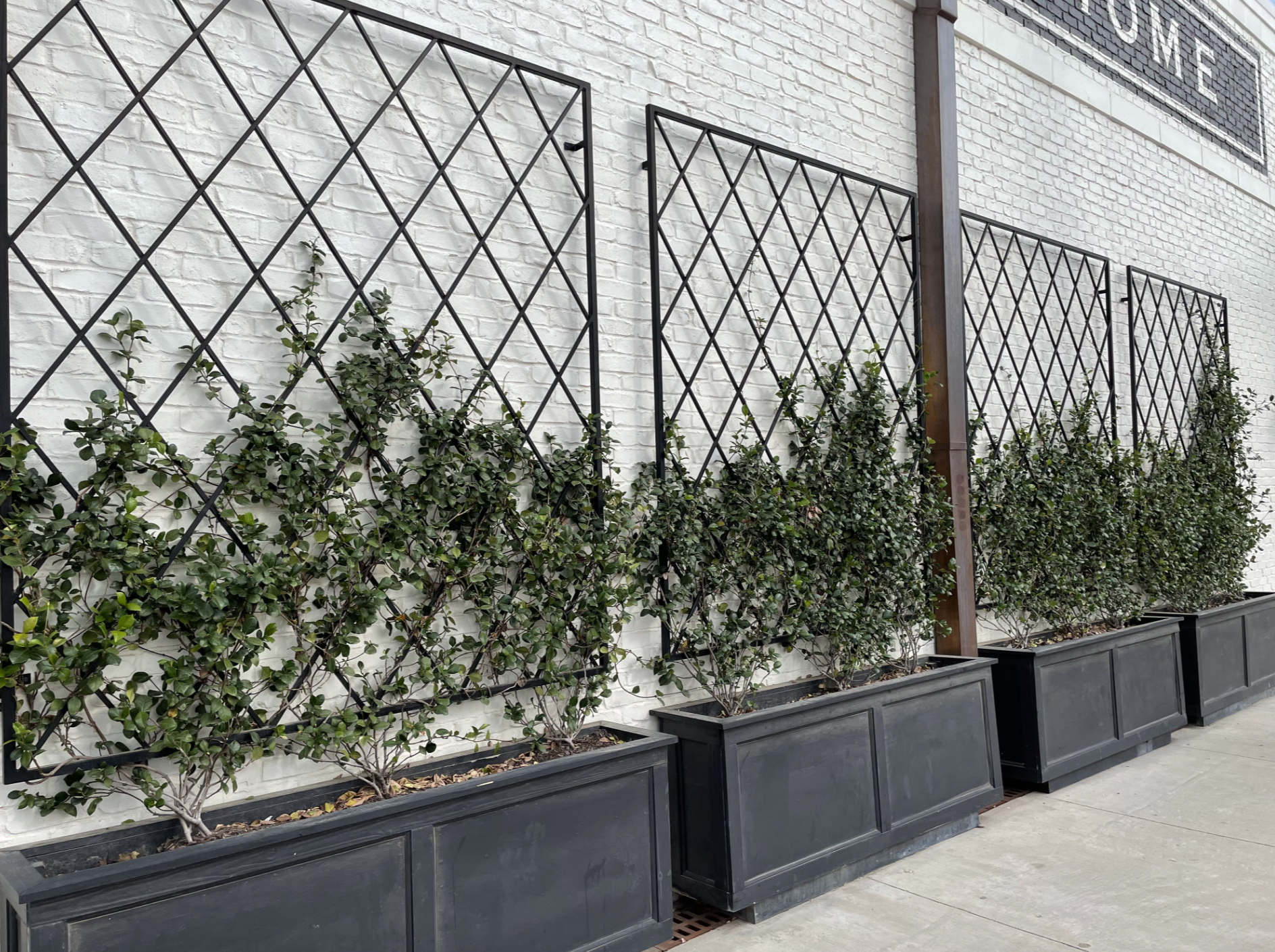 wall mounted diamond trellis industrial grade