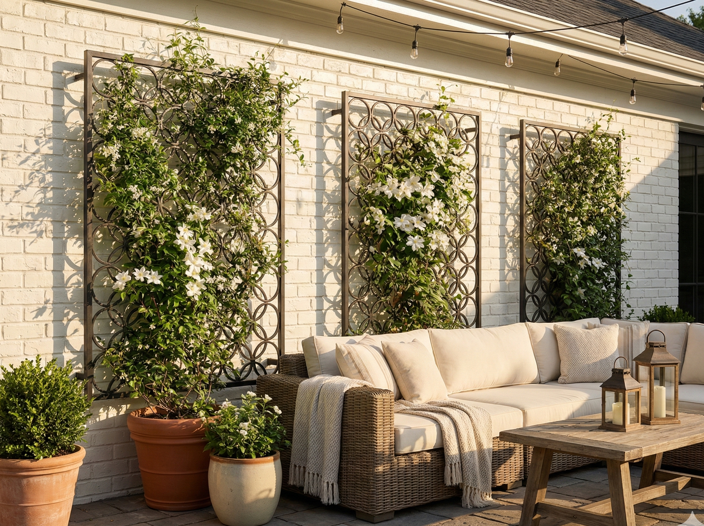 Mosaic Circular Custom Size Trellis - Wall Mounted