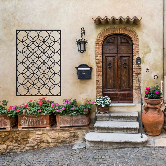 Mosaic Circular Custom Size Trellis Fence