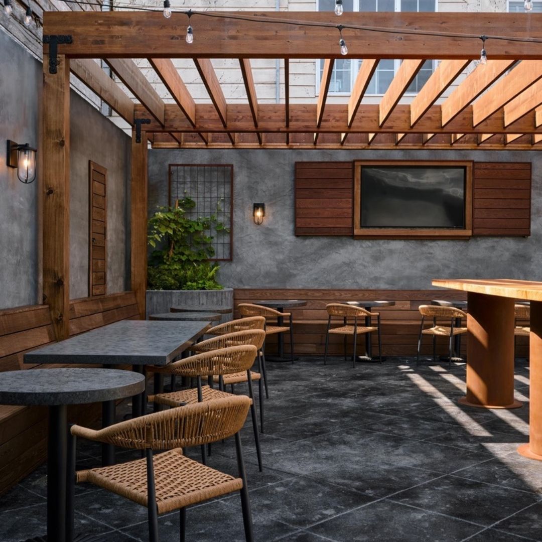 Rustic Rectangular Grid Trellis