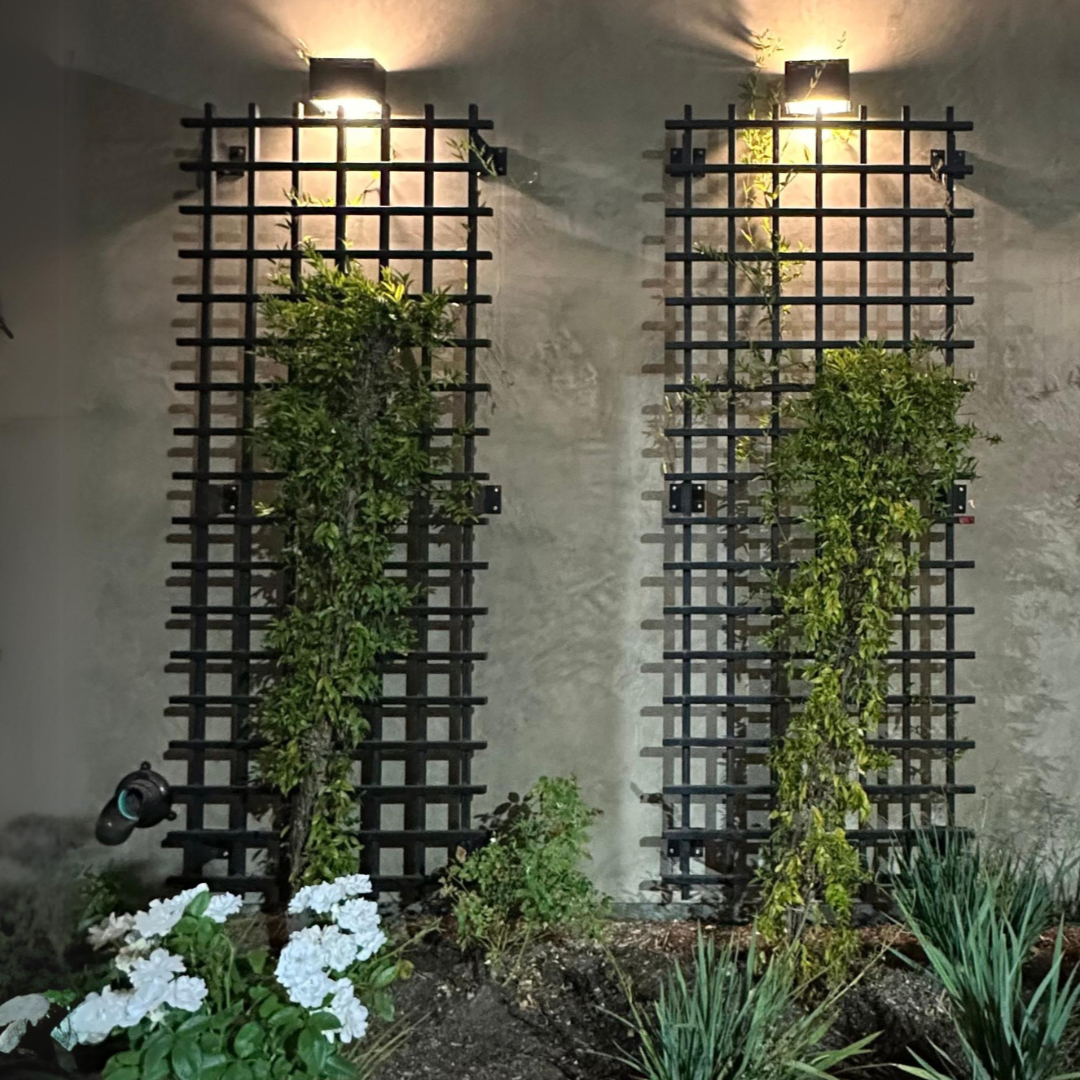 Modern Square Tube Grid Trellis, Wall Mounted Trellis Outdoor Garden ...