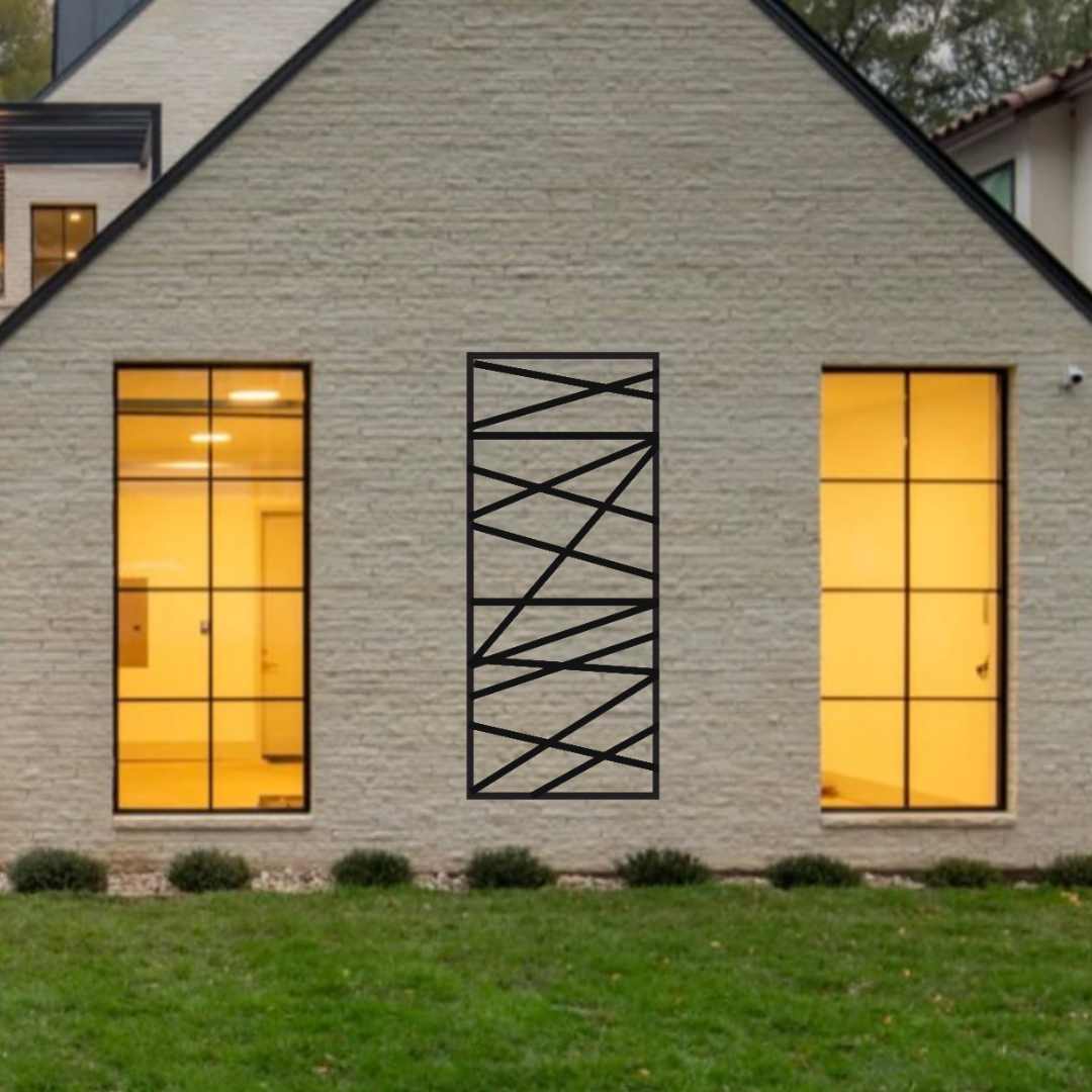 vertical modern metal tall metal trellis