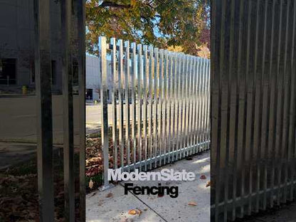 3D Vertical Steel Slate Privacy Panels