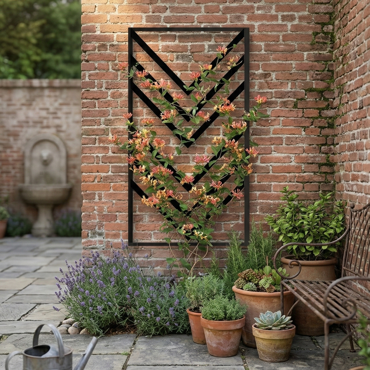 Triangular Trellis Wall Mounted – S2N Industries