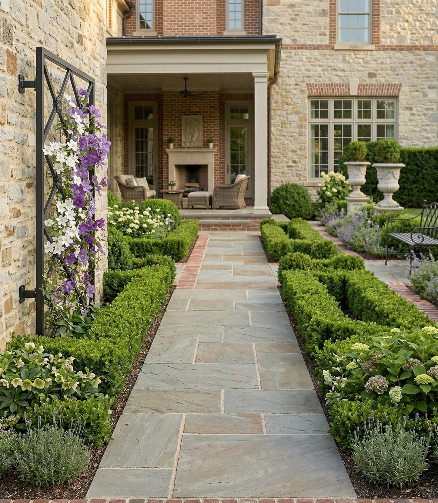 Parisian Rosette Diamond Freestanding Trellis