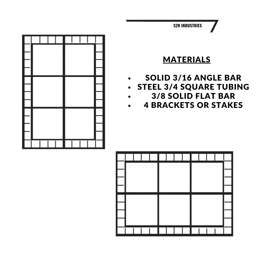 shop notes for s2n industries metal trellis