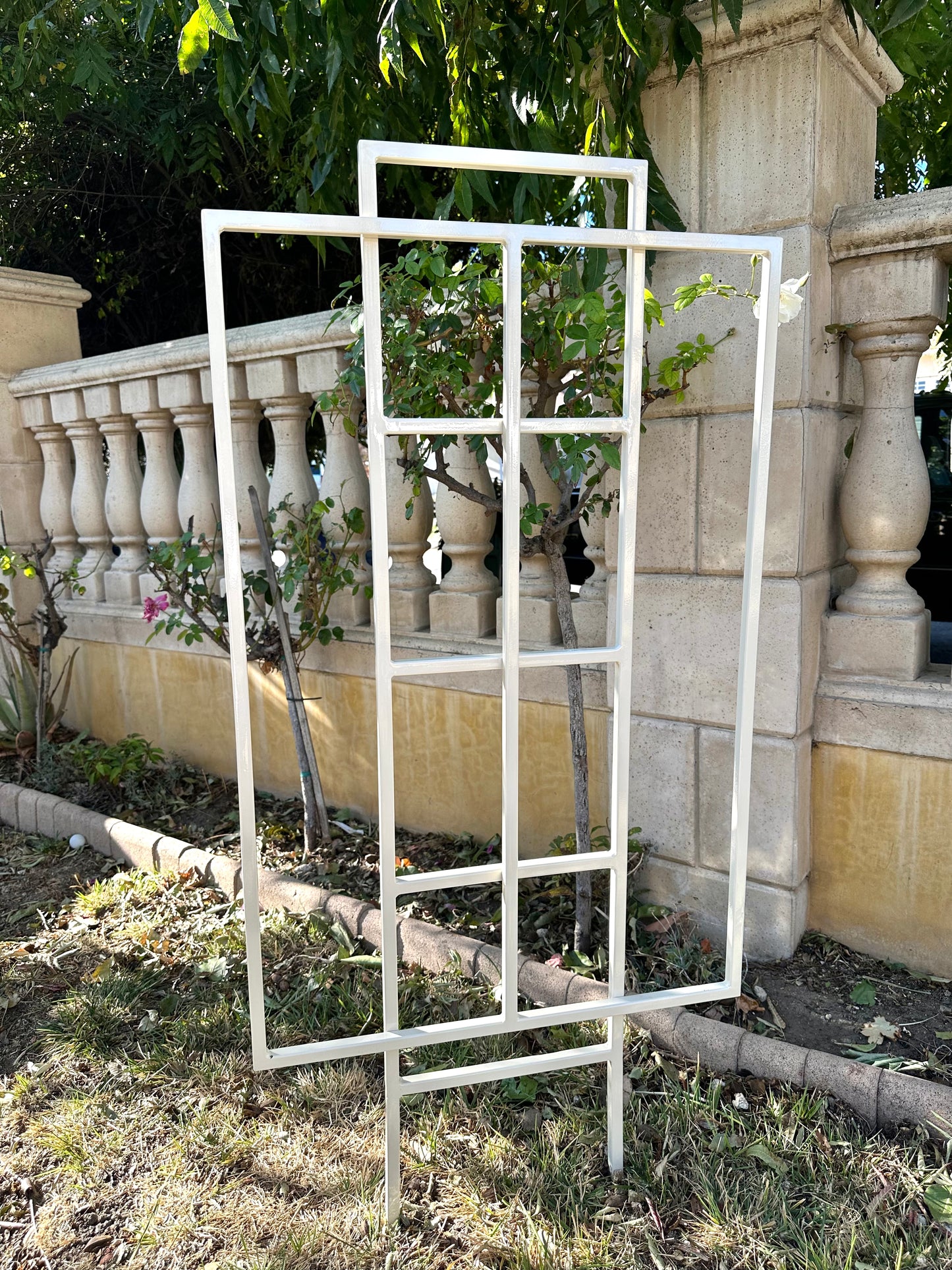 Double Frame Overlap Planter Trellis