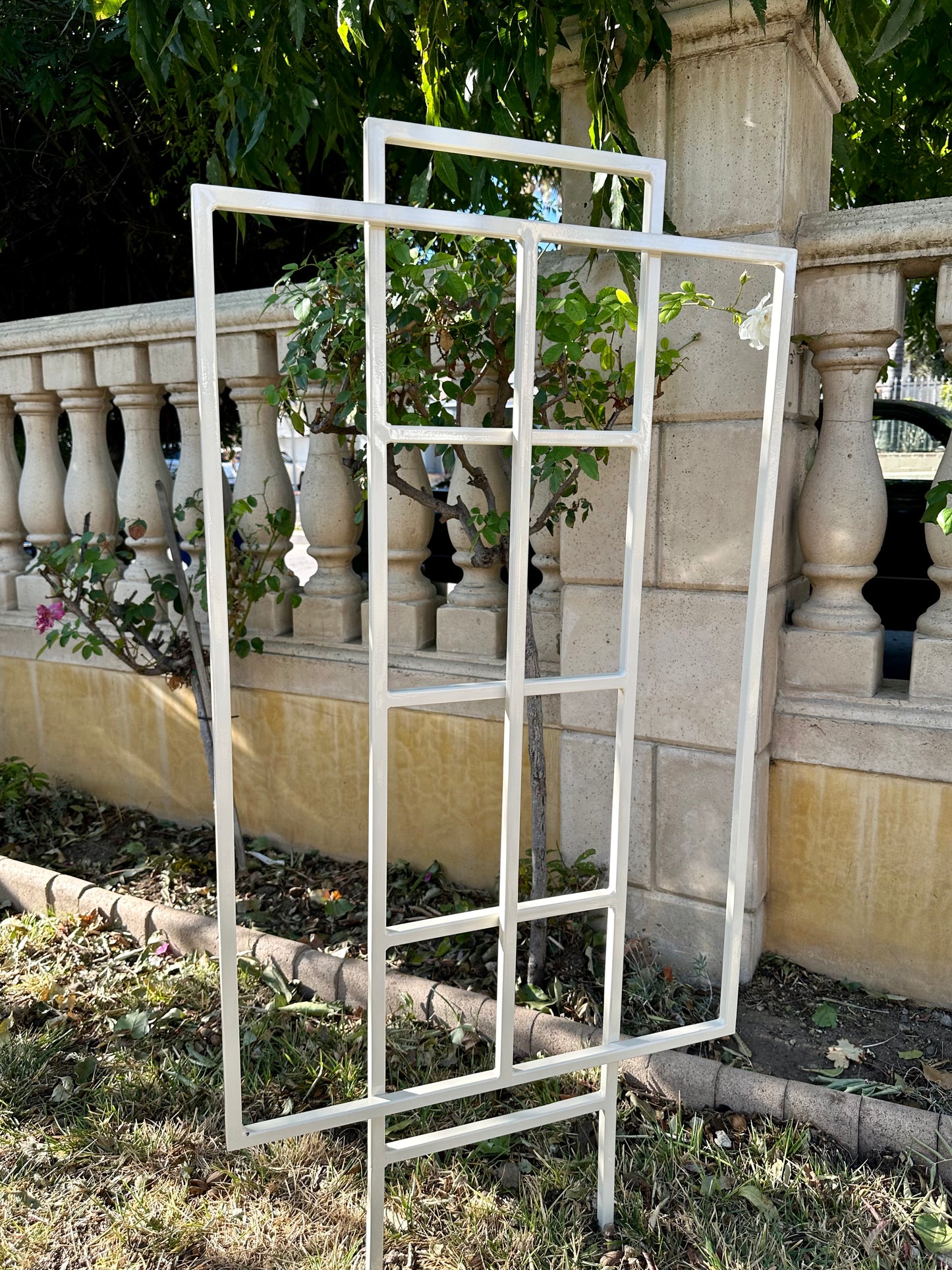 Double Frame Overlap Planter Trellis