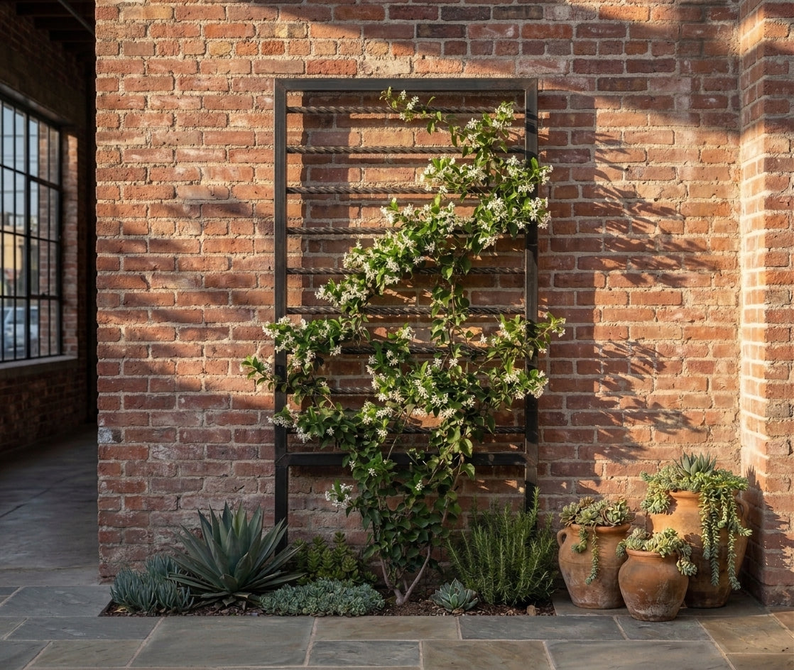 Modern Industrial Horizontal Freestanding Trellis