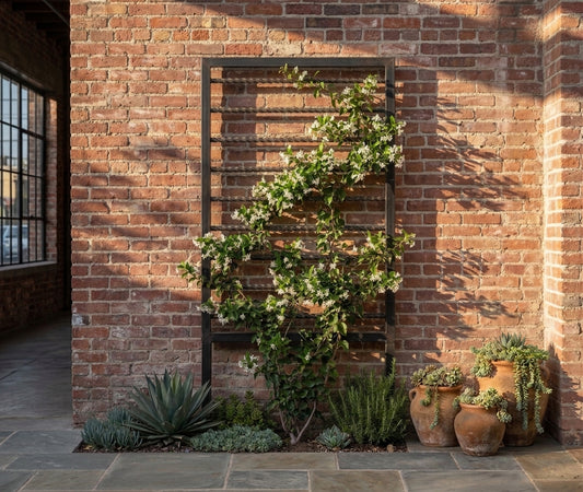 Modern Industrial Horizontal Freestanding Trellis