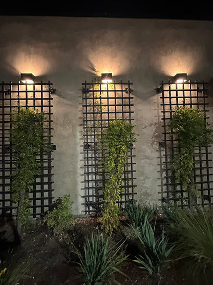 3 modern squared grid trellises